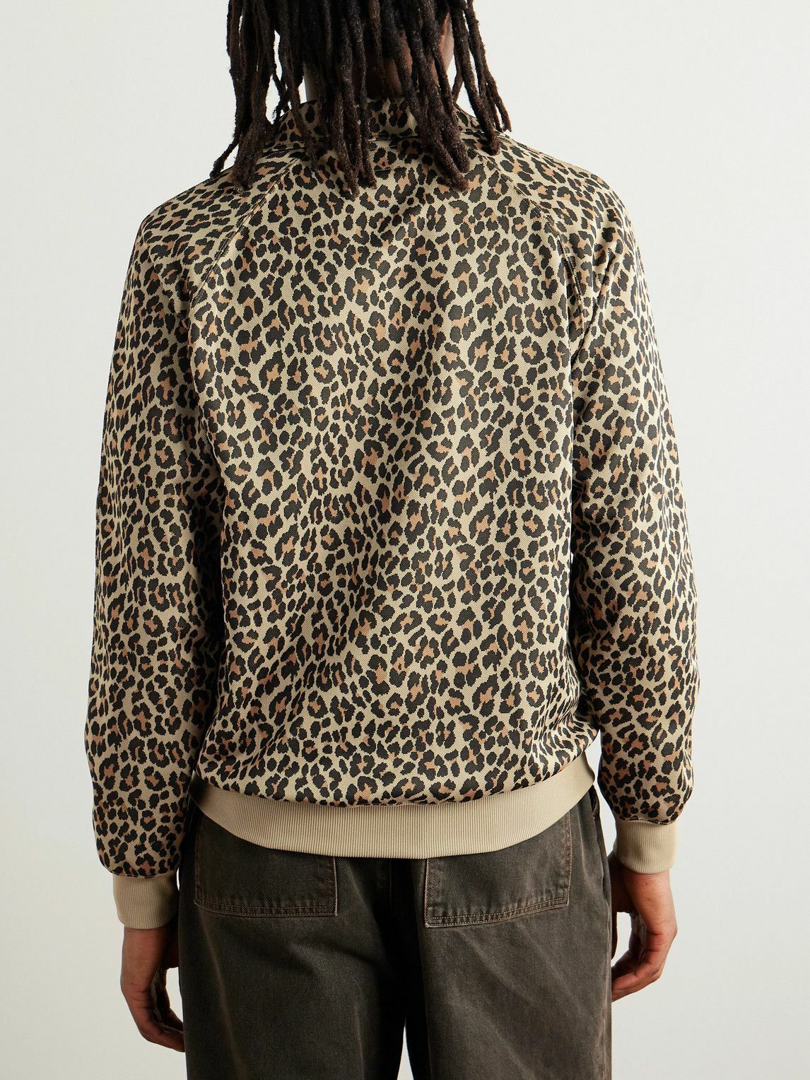 Needles - Logo-Embroidered Leopard-Print Jersey Track Jacket