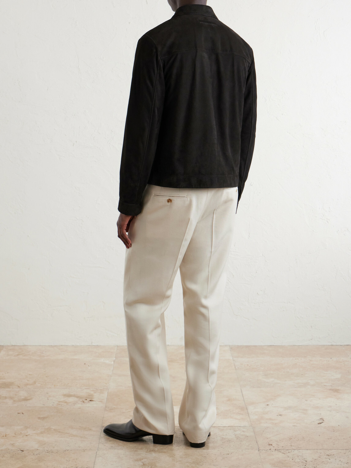 Zegna - Suede Blouson Jacket - Brown