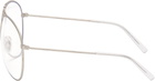 Acne Studios Silver Metal Aviator Glasses