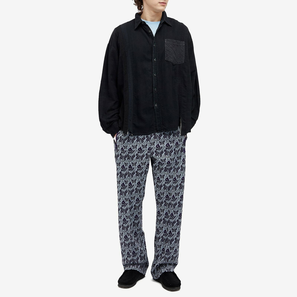 Needles Poly Jacquard Track Pant in Papillon Needles