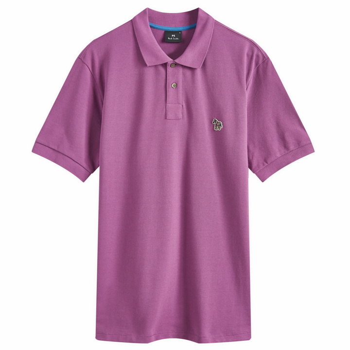 Photo: Paul Smith Men's Regular Zebra Polo Shirt in Purple