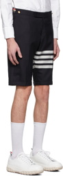 Thom Browne Navy 4-Bar Shorts