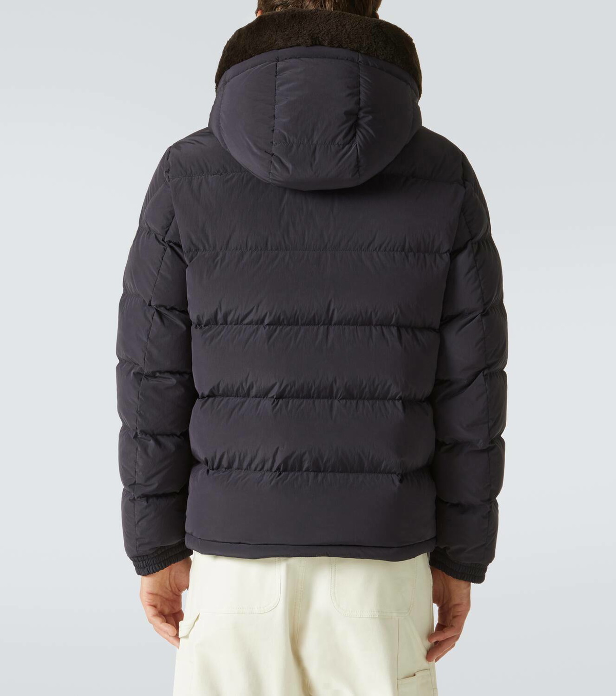 モンクレール MARCEL MONCLER Marcelettes Faux Shearling-Trimmed Quilted Shell
