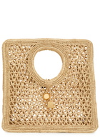 Jacquemus Le Petit Carre Spiaggia Raffia Tote bag - Natural - One Size