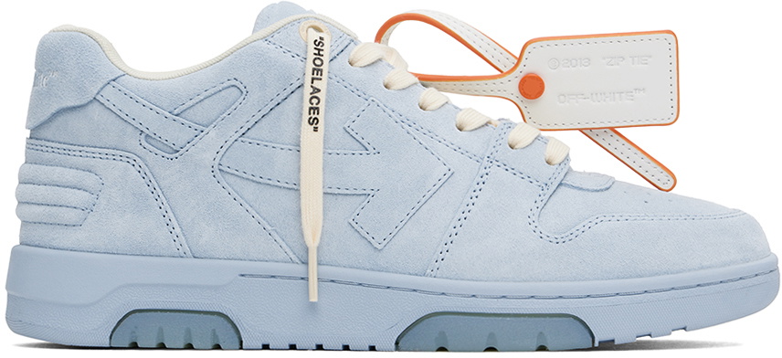 Off-White Blue Out Of Office Suede Sneakers Off-White