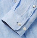 Hugo Boss - Lukas Linen-Chambray Shirt - Light blue