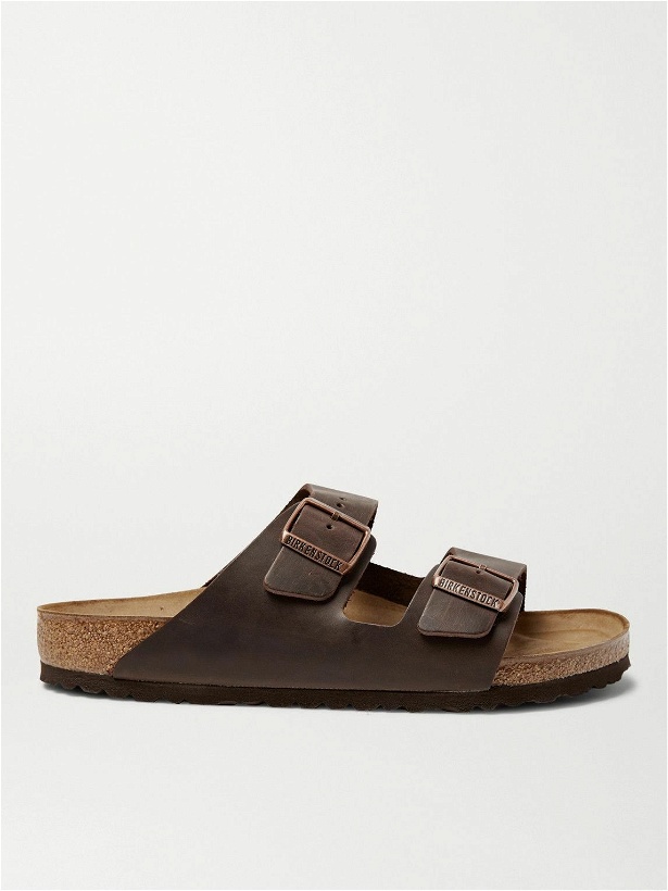 Photo: Birkenstock - Arizona Oiled-Leather Sandals - Brown
