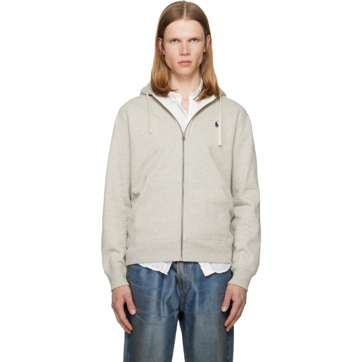 Photo: Polo Ralph Lauren Gray Fleece Full-Zip Hoodie