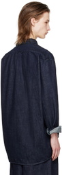 The Frankie Shop Navy Sinclair Denim Shirt