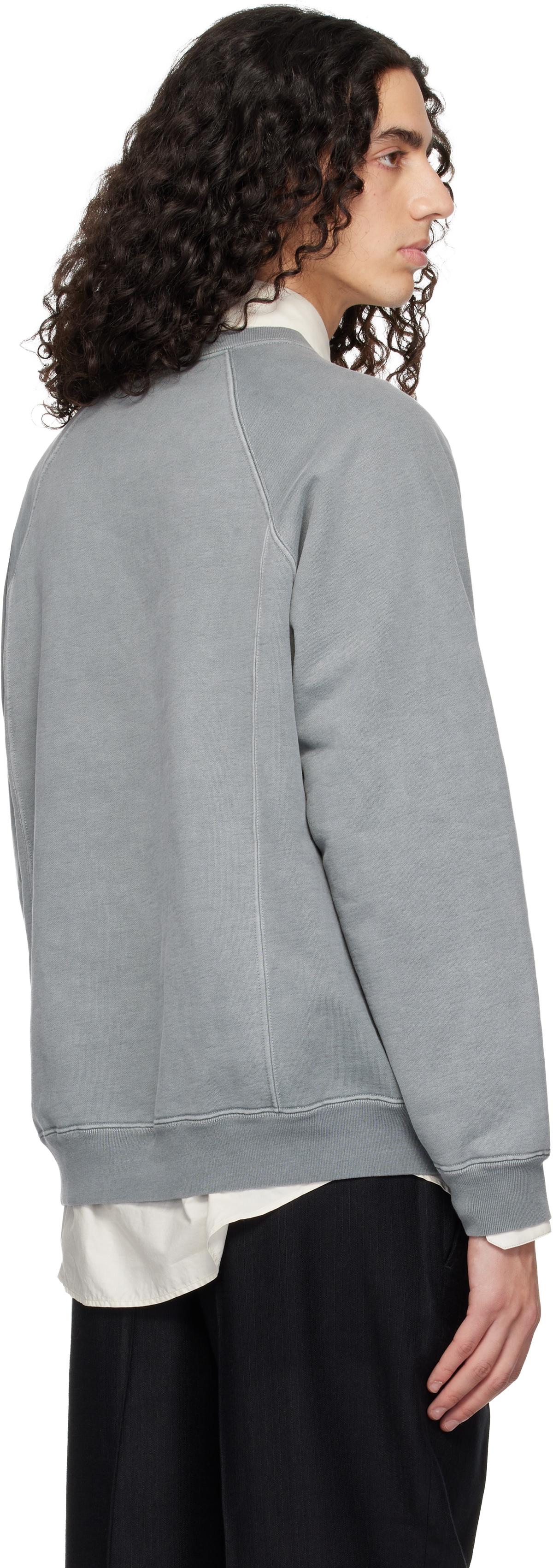 Lady White Co. Gray Heavy Gusset Crewneck Sweatshirt