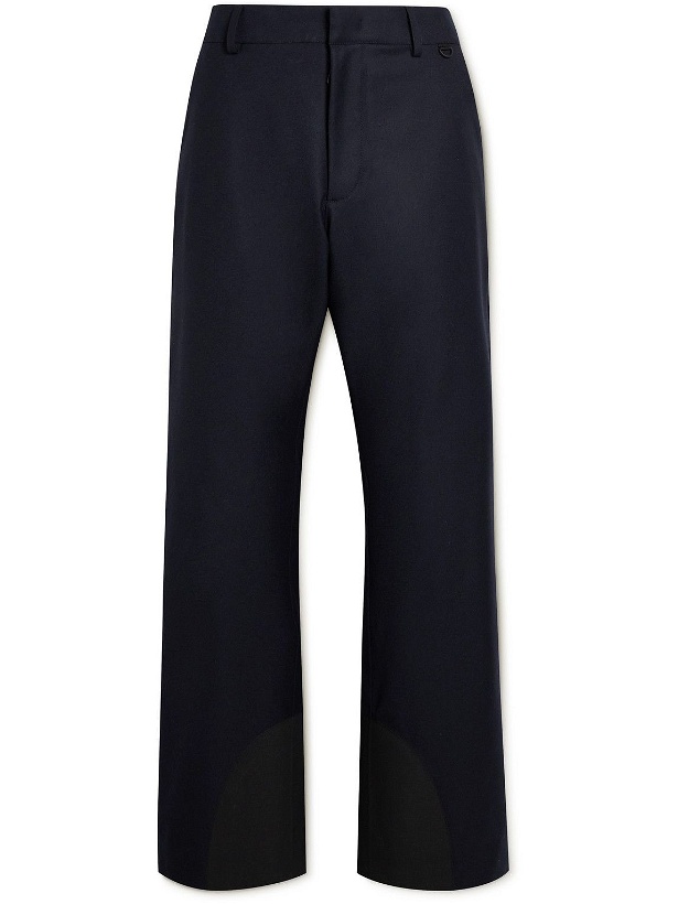 Photo: Moncler Grenoble - Bootcut Padded Wool-Flannel Ski Pants - Blue