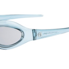 Le Specs x No Problemo Vortex Sunglasses in Slate Blue/Smoke Tint 