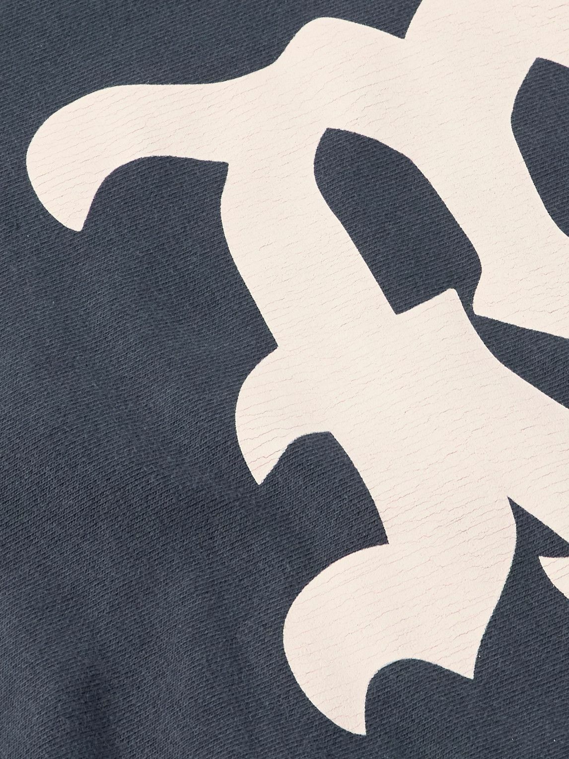 SAINT MXXXXXX - Tapered Logo-Print Cotton-Blend Jersey Sweatpants - Blue