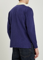 Drake's Panelled Cotton Rugby top Navy
