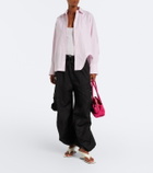 The Attico Cheope patent leather wedge sandals