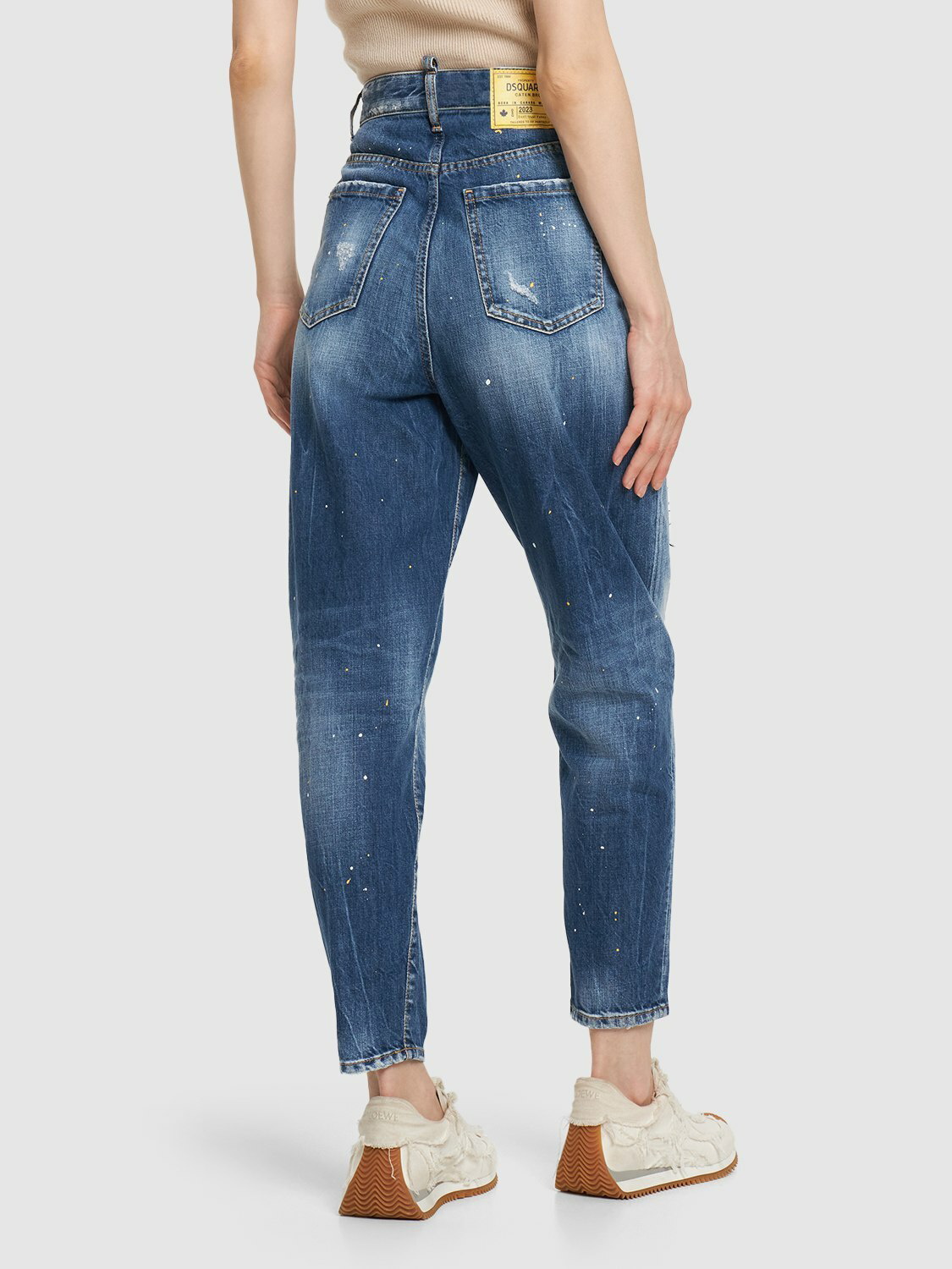 DSQUARED2 - Sassoon Patchwork High Waisted Jeans