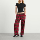 SUNDAYFRUITMARKET Women's Sunday Check Trousers in Pink