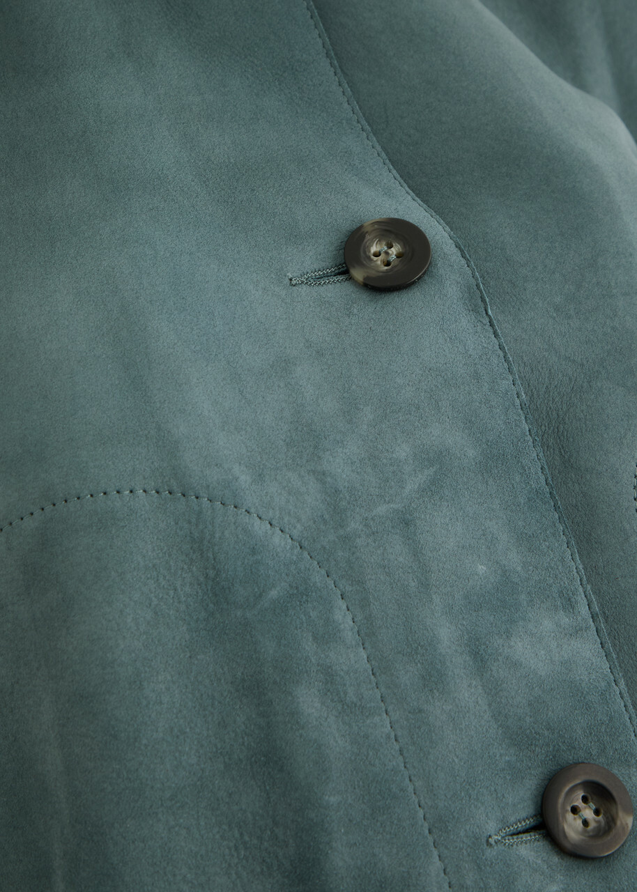 Arma Emy Dégradé Suede Jacket Blue
