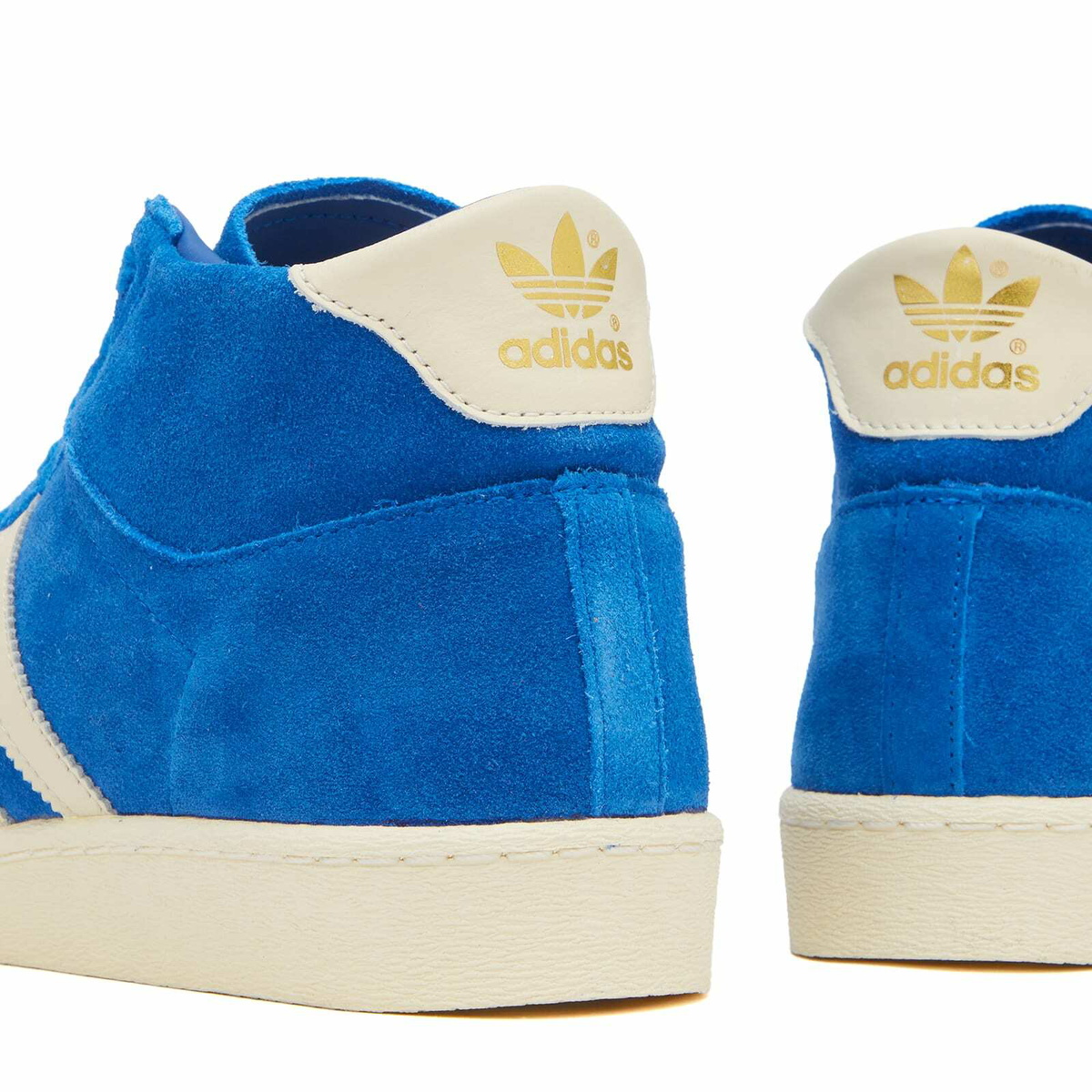 Adidas Men's Jabbar Hi Sneaker in Team Royal Blue/White/Off White