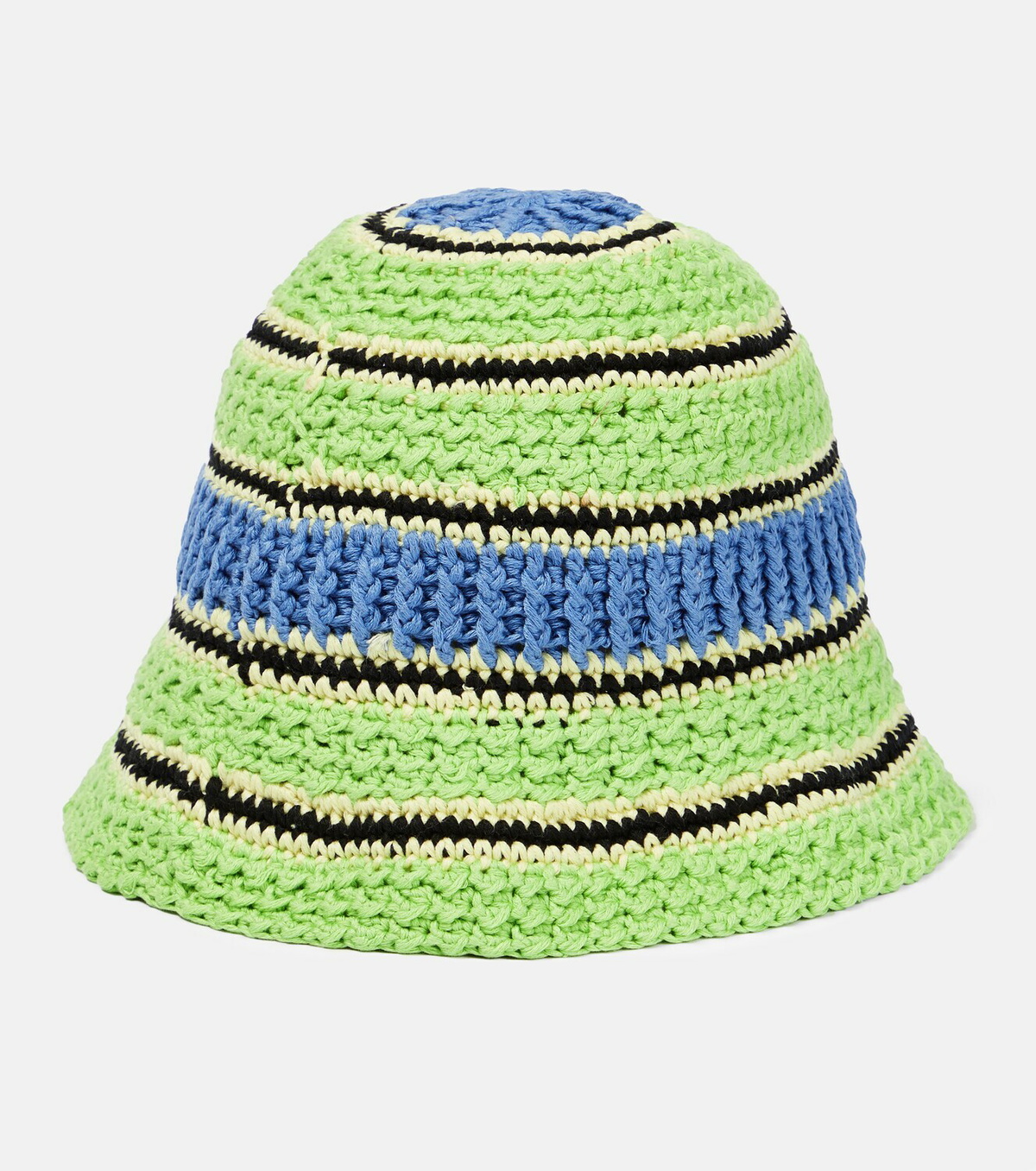 Stella McCartney - Logo cotton crochet bucket hat Stella