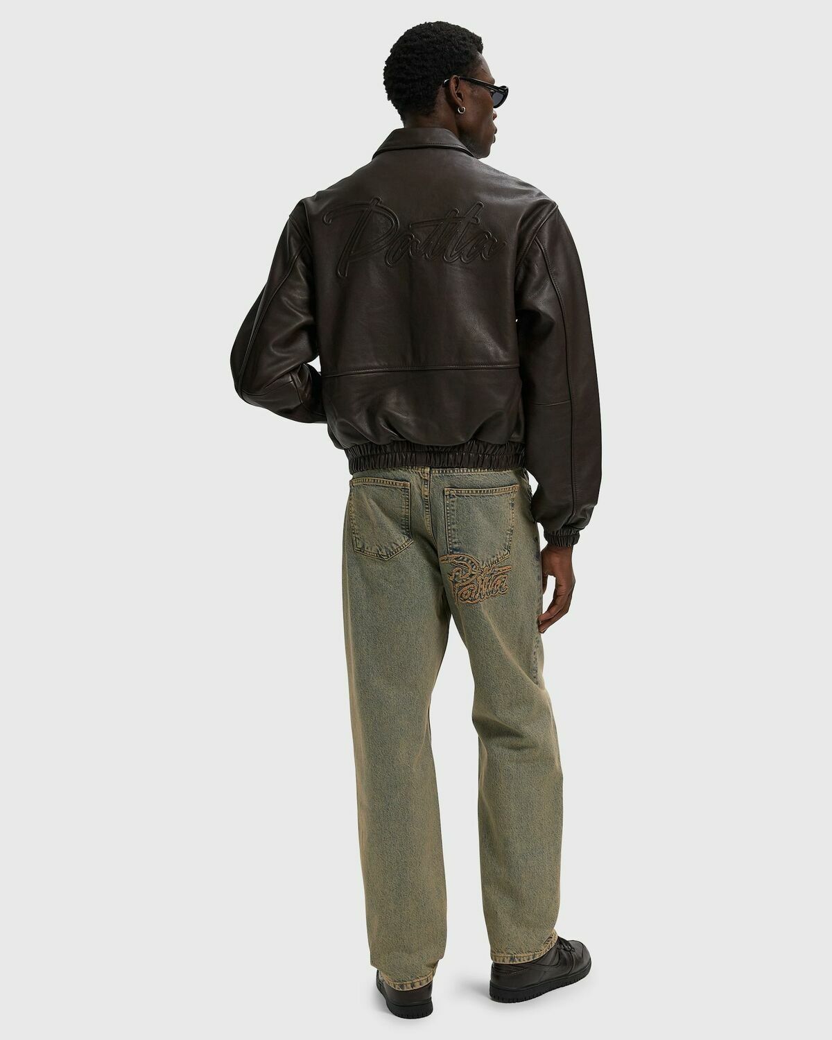 Patta Leather Bomber Jacket