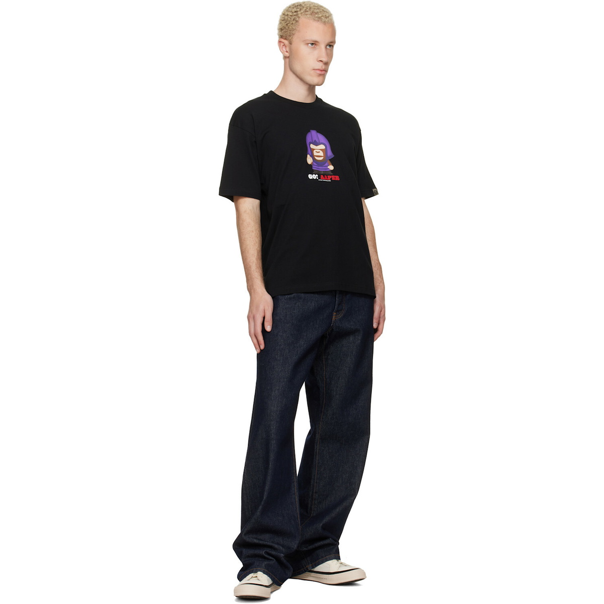 AAPE by A Bathing Ape Black 'AAPER' T-shirt