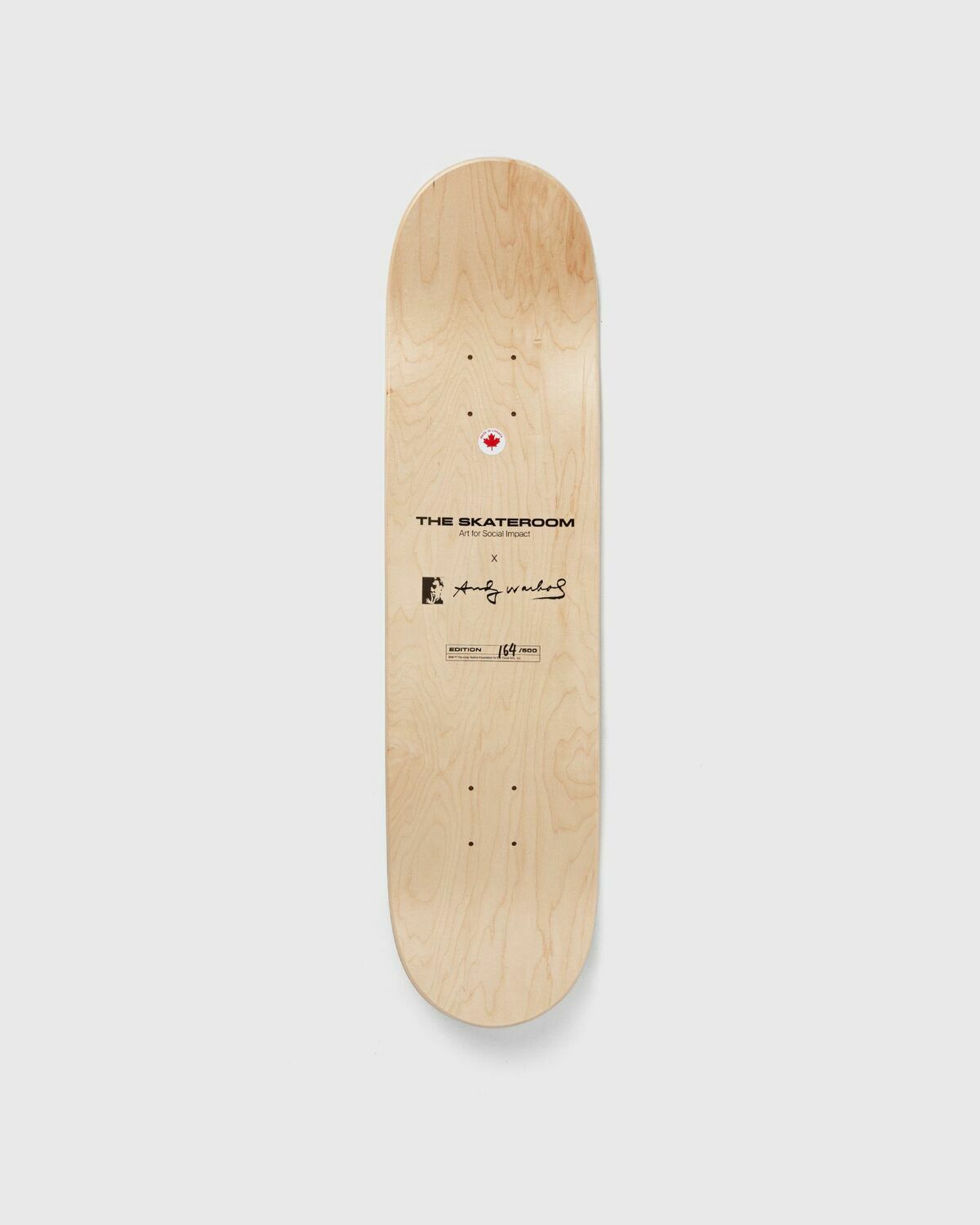 The Skateroom Limited Edition   Andy Warhol Flowers   Lime/Orange Deck Multi Home Deco