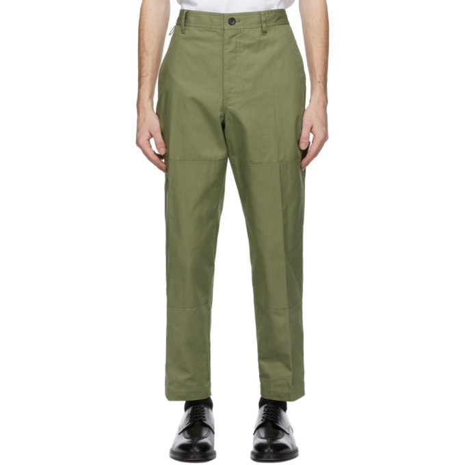 Photo: Lanvin Khaki Biker Trousers