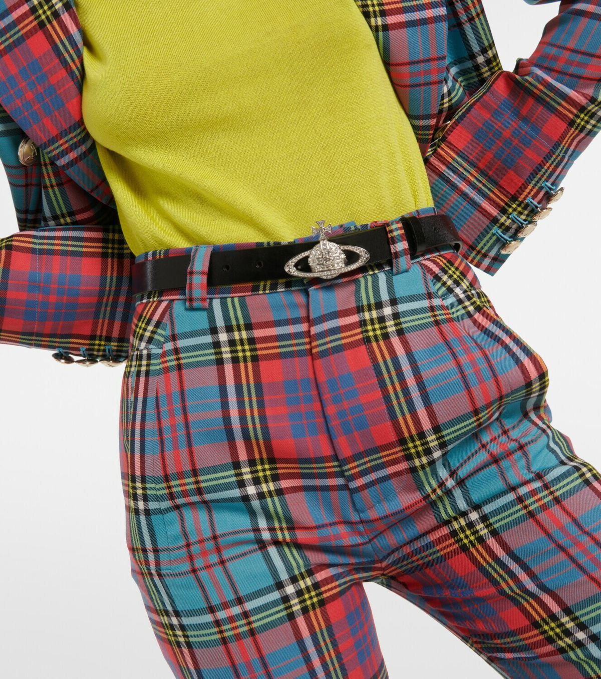 Vivienne Westwood - Orb embellished leather belt