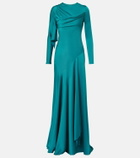 McQueen Draped satin gown