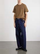 A.P.C. - Oliver Logo-Embroidered Cotton-Jersey T-Shirt - Brown