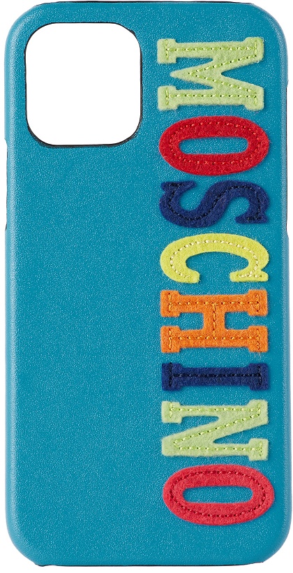 Photo: Moschino Blue Logo iPhone 12 Pro Case