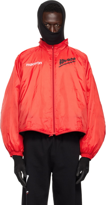 Photo: Prototypes Red Two Way Padded Track Jacket
