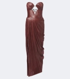 Maria Lucia Hohan Huda metallic corset gown