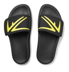 Fendi - Printed Neoprene and Rubber Slides - Black