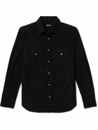 TOM FORD - Cotton-Corduroy Western Shirt - Black