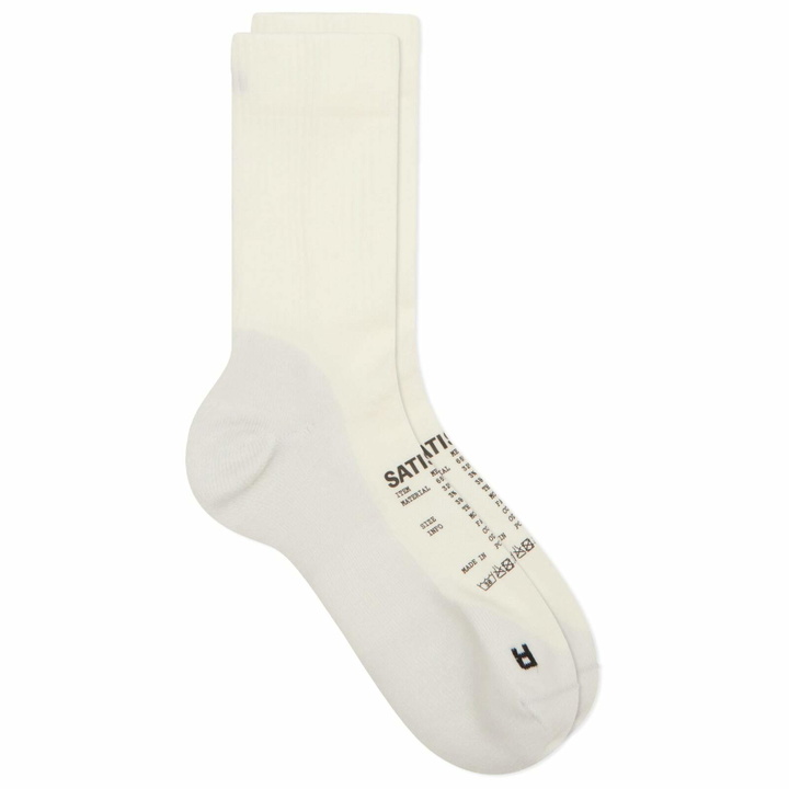 Photo: Satisfy Men's Merino Nylon Tube Socks in Off-White
