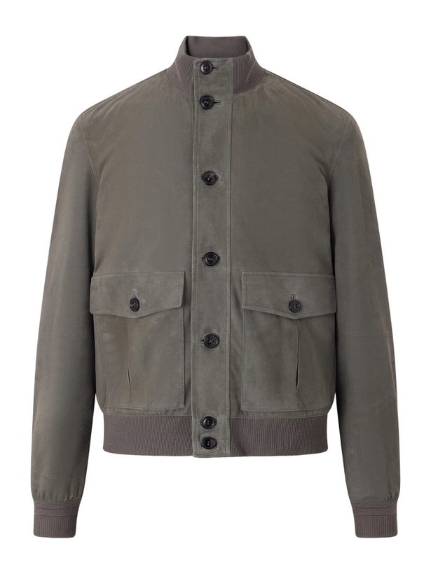 Photo: Zegna - Suede Jacket - Gray