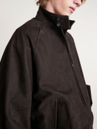 ssstein - Nubuck Bomber Jacket - Brown