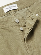 Officine Générale - James Straight-Leg Cotton-Corduroy Trousers - Green