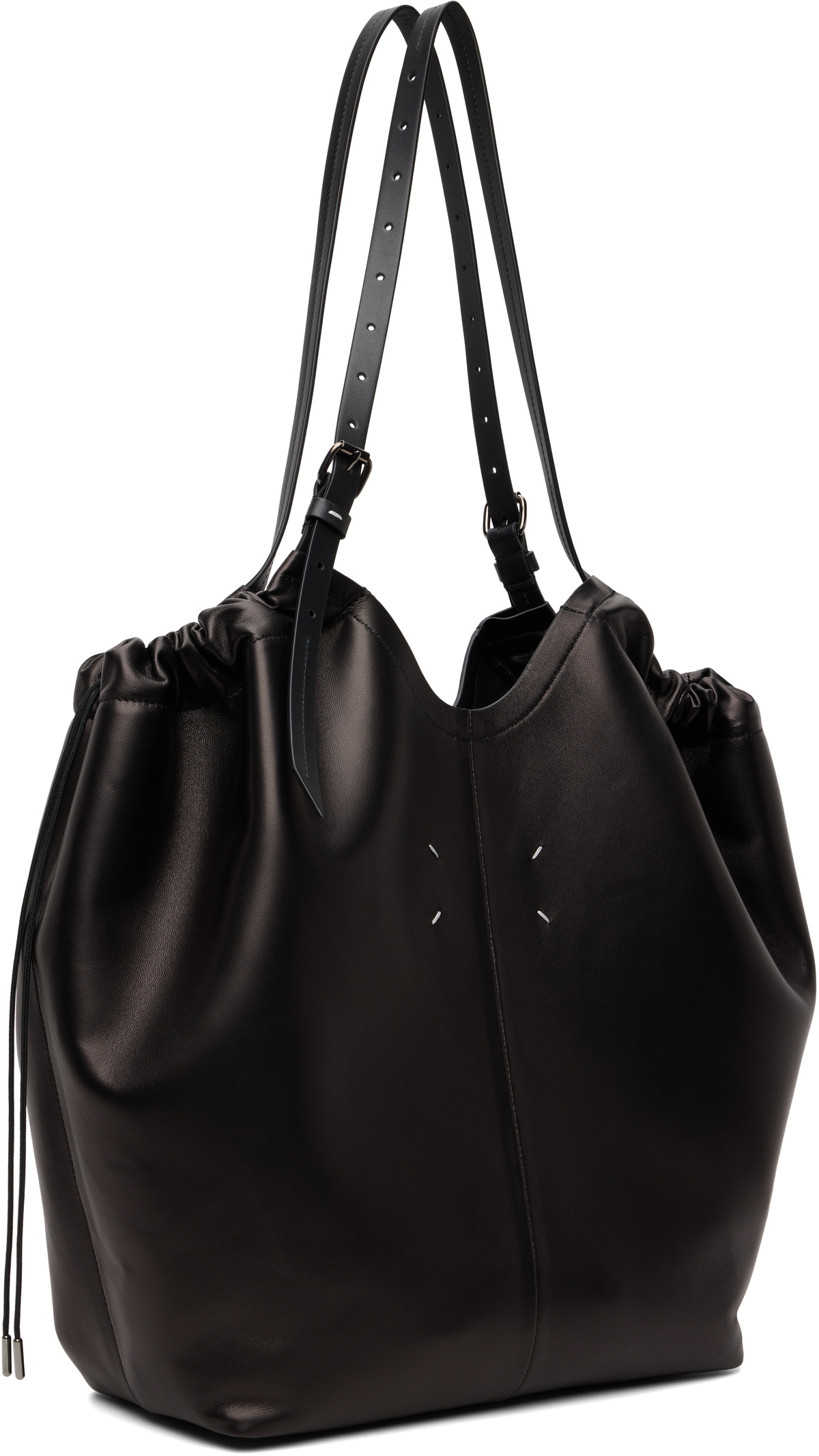 Maison Margiela Black Drawstring Tote