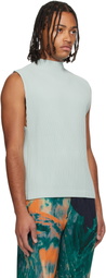 HOMME PLISSÉ ISSEY MIYAKE Blue Monthly Color July Tank Top