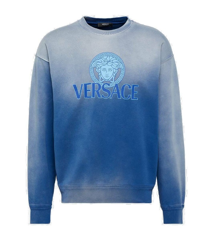 Photo: Versace Medusa tie-dye cotton jersey sweatshirt