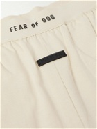 Fear of God - Logo-Appliquéd Cotton-Jersey Pyjama Trousers - Neutrals