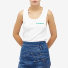JW Anderson Women's Chest Logo Embroidery Vest in White