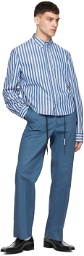 Marni Blue Striped Shirt