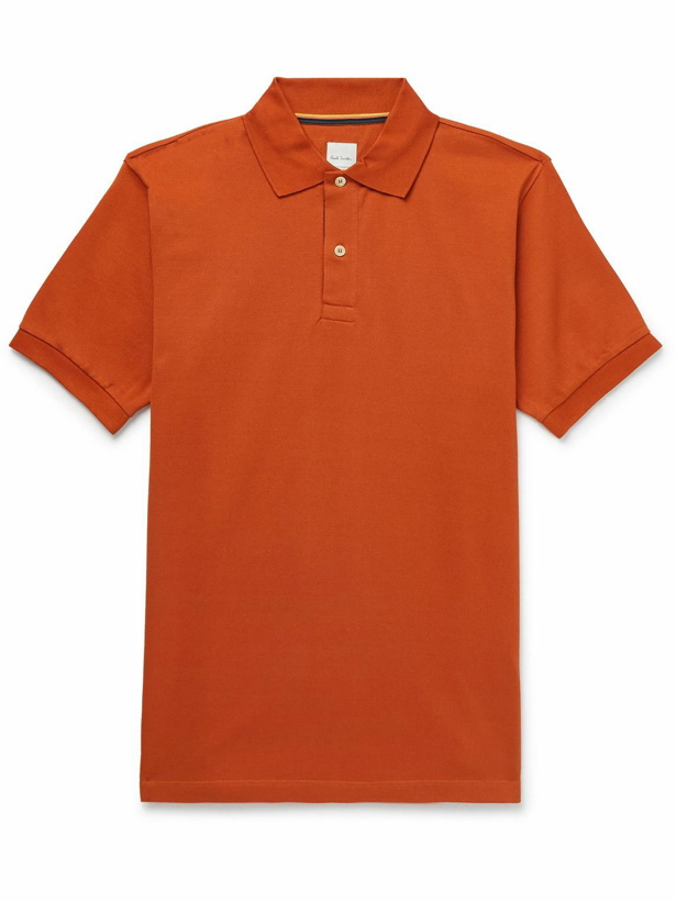 Photo: Paul Smith - Cotton-Piqué Polo Shirt - Orange