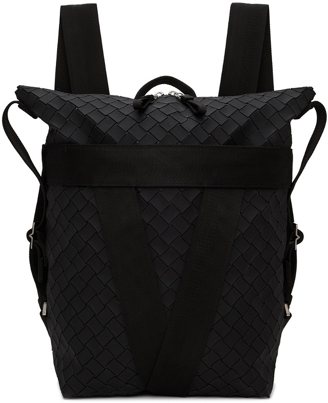 Photo: Bottega Veneta Black Rubber Buffer Backpack