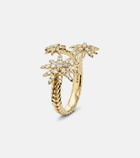 David Yurman Starburst 18kt gold ring with diamonds