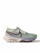 Nike Running - Zegama 2 Stretch-Jersey and Rubber-Trimmed Mesh Trail Running Sneakers - Green